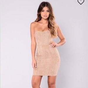 Suede Structured Dress